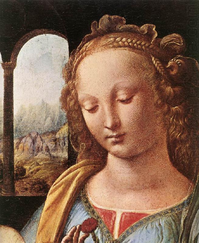 Madonna with a Flower (Madonna Benois) g, LEONARDO da Vinci